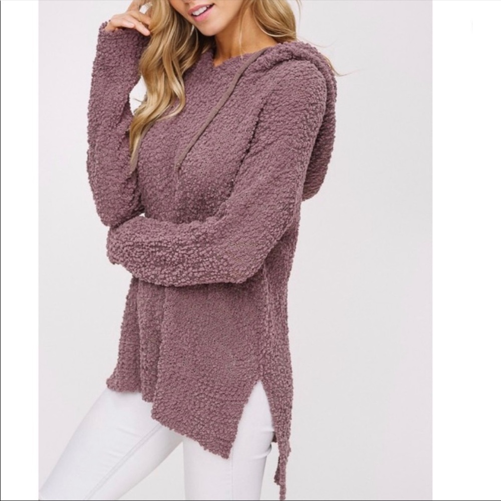 Mocha Popcorn texture pullover - Picture 2 of 3
